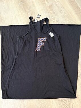 NWT My U Florida Gators Black Tank Maxi Dress size large football game day
